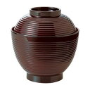 (食洗機対応)3.3寸玉子千筋椀 溜(内黒) 32600400【お寄せ品、返品キャンセル不可。欠品終売時連絡あり】