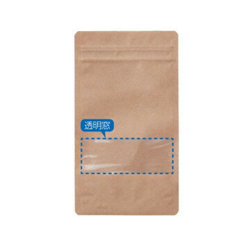 セイニチ ラミジップ スタンドパック クラフト窓付きタイプ KRC-12 50枚【お寄せ品、返品キャンセル不可。欠品終売時連絡あり】