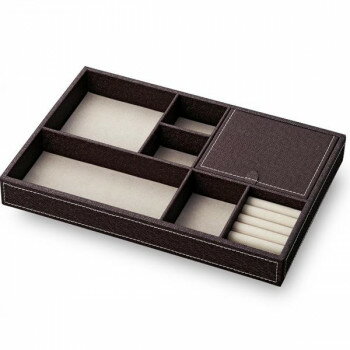 ユーパワー LEATHER STYLE マルチ レザートレー Lサイズ ブラウン MB-03012【お寄せ品、返品キャンセル不可。欠品終売時連絡あり】