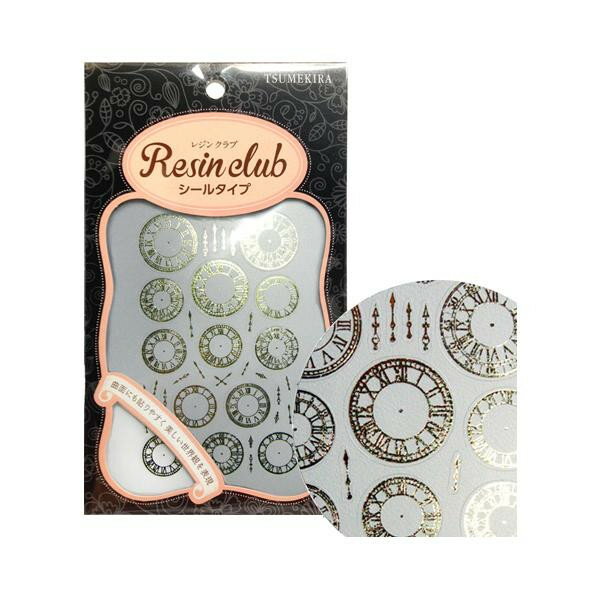 【メール便】 レジンクラブ　レジンシール　時計文字盤　ゴールド　RC-CLF-202【お寄せ品、返品キャンセル不可。欠品終売時連絡あり】
