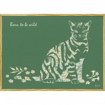 アニマルシルエット アート ワイルドキャットM YP-03544【お寄せ品、返品キャンセル不可。欠品終売時連..