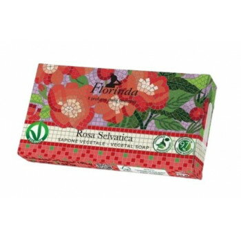 【メール便】 フロリンダ　フレグランスソープ(モザイク)　ワイルドローズ【お寄せ品、返品キャンセル不可。欠品終売時連絡あり】