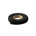 【直送品】エラスティックループ 伸縮性 2.5cm×12.5m ブラック AA6028LB【お寄せ品、返品キャンセル不可。欠品終売時連絡あり】