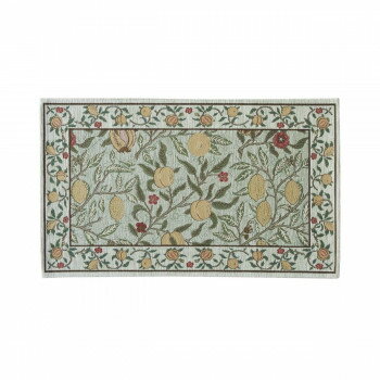 ※代引き不可 同梱不可※北海道、沖縄、離島送料は別途お見積り。※手配完了後は、ご注文キャンセルを承る事が出来ません。指定日可能の表示以外の商品はご指定日不可です。メーカーより取り寄せ商品のため、在庫状況によっては欠品・廃盤の可能性があります。あらかじめご了承ください。ウィリアム・モリスのデザインの中でも有名なこのフルーツの柄は、1864年にモリスが第二作目の壁紙として描いたもので、当時は版木を用いてハンドプリントされていました。版木のやわらかく味わいのあるタッチを織物で表現しています。※モニターの設定などにより、実際の商品と色味や素材の見え方が異なる場合がございます。あらかじめご了承ください。※製品の仕様は予告なく変更になる場合がございます。ご了承ください。サイズ約45×75cm個装サイズ：15×15×80cm重量個装重量：420g素材・材質ポリエステル44%、アクリル41%、綿12%、ポリプロピレン3%仕様滑り止め加工厚さ4mm(周囲10mm)生産国ベルギー・広告文責（有限会社パルス・048-551-7965）fk094igrjs