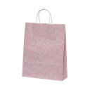 自動手提袋 HZ ロマン ピンク 50枚 XZK00680【お寄せ品、返品キャンセル不可。欠品終売時連絡あり】