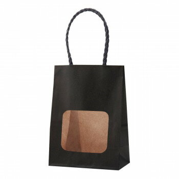 ウィンドウミニバッグ ブラック 25枚 XZK65216【お寄せ品、返品キャンセル不可。欠品終売時連絡あり】