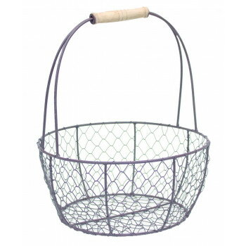 村田屋産業 ワイヤーバスケット 円型 ブラウン L 3095【お寄せ品、返品キャンセル不可。欠品終売時連絡あり】