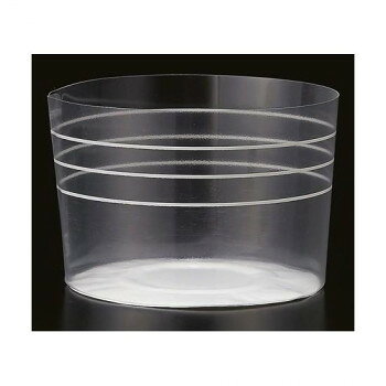 【直送品】天満紙器 デザートカップ ストライプ 65x50 100枚 CK803-0001【お寄せ品、返品キャンセル不可。欠品終売時連絡あり】