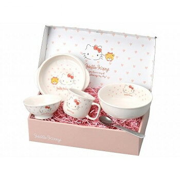 金正陶器 ハローキティ ピンクハート 食器ギフトセット 365740【お寄せ品、返品キャンセル不可。欠品終売時連絡あり】
