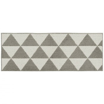 【メーカー直送（大型）】カキウチ ズレSTRONG キッチンマット120cm トライアングル グレー 45×120cm【お寄せ品、返品キャンセル不可。欠品終売時連絡あり】