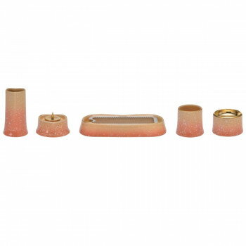 ANGERS アンジェ II 5点セット 有田焼 ハート オレンジ/イエロー 32S300X500072【お寄せ品、返品キャン..