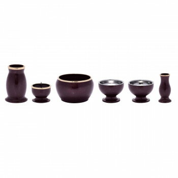 incense Burners - ステージ用 真鍮製 6点セット 香炉/2.0寸 ルミエール/ワインレッド 32O720Y400064【お寄せ品、返品キャンセル不可。欠品終売時連絡あり】