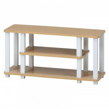 不二貿易　（C/D:99911） フィット TVラック W80 NA×WH【お寄せ品、返品キャンセル不可。欠品終売時連..