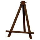 【直送品】ユーパワー 木製イーゼル Lサイズ ダークブラウン WE-01303【お寄せ品、返品キャンセル不可。欠品終売時連絡あり】