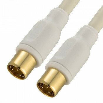 OHM TV接続ケーブル 4K8K 4C I-I型 2m ANT-C2S4SS-W【お寄せ品、返品キャンセル不可。欠品終売時連絡あり】