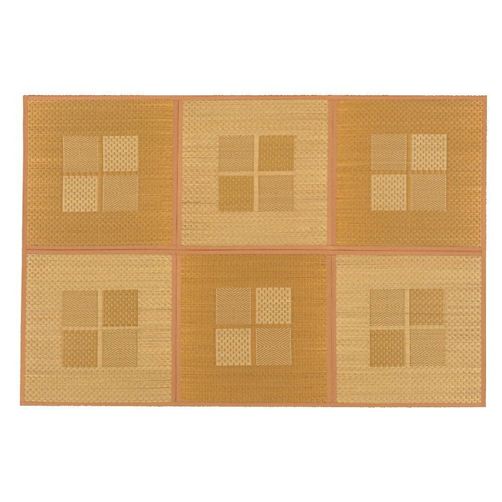 【直送品】緑茶染め い草アクセントラグ 祇園 約133×200cm ベージュ TSN504141【お寄せ品、返品キャン..