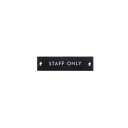 【メール便】 サインプレート STAFF ONLY ブラック 63957【お寄せ品、返品キャンセル不可。欠品終売時連絡あり】