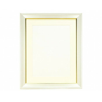 入山肖像額 無反射V入山肖像額 白　A4 107-100【お寄せ品、返品キャンセル不可。欠品終売時連絡あり】