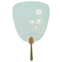 日本製(MADE IN JAPAN) うちわ 新涼 (薄水) 片面透かし 2159【お寄せ品、返品キャンセル不可。欠品終売時連絡あり】