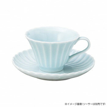光洋陶器 花伝 かすみ 青白 コーヒーカップ C-160cc 56180052【お寄せ品、返品キャンセル不可。欠品終..