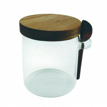 アカシア 耐熱ガラスキャニスター スプーン付き 4009569-00【お寄せ品、返品キャンセル不可。欠品終売時連絡あり】