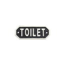 【メール便】 63578 サインプレート TOILET ブラック【お寄せ品、返品キャンセル不可。欠品終売時連絡あり】