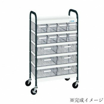 【直送品】サカエ CSワゴン透明ボックス付 CSB-86TWD【お寄せ品、返品キャンセル不可。欠品終売時連絡..