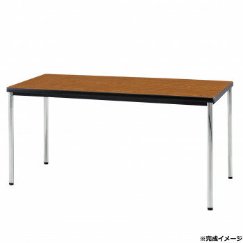 【直送品】藤沢工業(TOKIO)　ミーティングテーブル　TDWS-1275M チーク【お寄せ品、返品キャンセル不可。欠品終売時連絡あり】