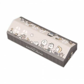 ハウス型メガネケース スヌーピー COFFEE BREAK 093042【お寄せ品、返品キャンセル不可。欠品終売時連..