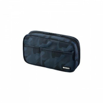 LIHIT LAB.(リヒトラブ) Designed for arrangement ペンケース ブックタイプ ブラックカモフラージュ A-7551-134【お寄せ品、返品キャンセル不可。欠品終売時連絡あり】