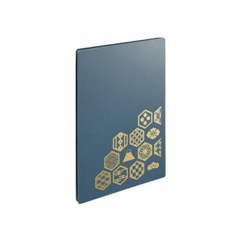 【メール便】 LIHIT LAB.(リヒトラブ) 書き置き御朱印帳 藍鼠 A370-11【お寄せ品、返品キャンセル不可。欠品終売時連絡あり】