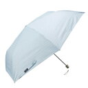 Waterfront ぺん細サンシェイド 折りたたみ傘 50cm ボーダー ライトブルー S350-1132LB1-BI【お寄せ品、返品キャンセル不可。欠品終売時連絡あり】
