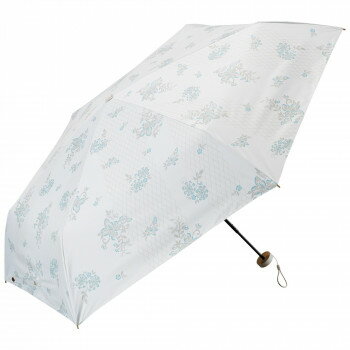 umbulatio ネオミニ?UVブロック 折りたたみ傘 51cm レースアップリケ オフホワイト S351-1119WH2-BD【お寄せ品、返品キャンセル不可。欠品終売時連絡あり】