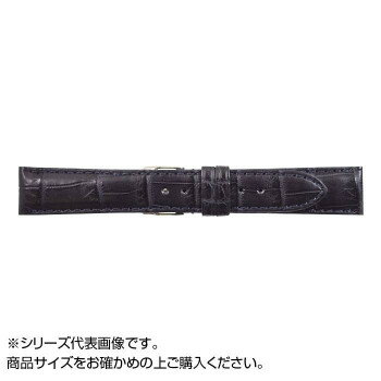 【メール便】 MIMOSA(ミモザ) 時計バンド クロコマット 18mm ネイビー (美錠:銀) WRM-N18【お寄せ品、返品キャンセル不可。欠品終売時連絡あり】