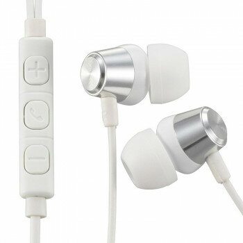 AudioComm スマホ対応ステレオインナーホン シルバー HP-B172N-S【お寄せ品、返品キャンセル不可。欠品終売時連絡あり】