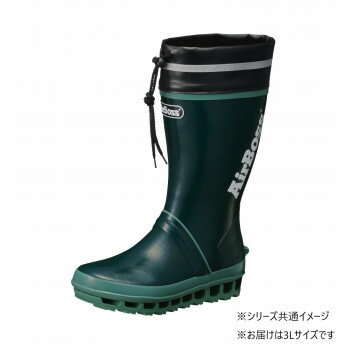 福山ゴム工業 長靴　エアボス 020　3Lモスグリン AA97700【お寄せ品、返品キャンセル不可。欠品終売時..