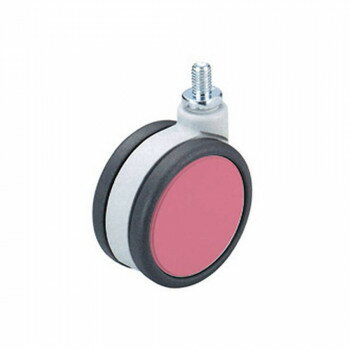 26310 フレスコキャスター75mm M10ボルト・ストップ無 ピンク 0026310【お寄せ品、返品キャンセル不可。欠品終売時連絡あり】