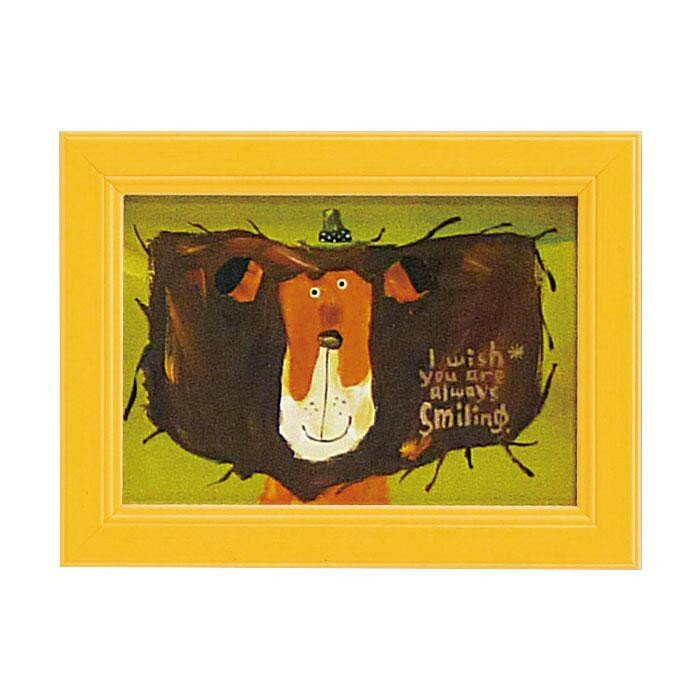 ※代引き不可 同梱不可※北海道、沖縄、離島送料は別途お見積り。※手配完了後は、ご注文キャンセルを承る事が出来ません。指定日可能の表示以外の商品はご指定日不可です。メーカーより取り寄せ商品のため、在庫状況によっては欠品・廃盤の可能性があります。あらかじめご了承ください。個性的な動物がインテリアのアクセントに。サイズW13.5×H18cm個装サイズ：17×3×22cm重量約0.2kg個装重量：300g素材・材質木製フレーム・ガラス仕様壁掛・卓上両用生産国日本・広告文責（有限会社パルス・048-551-7965）絵と額がセットになった商品です。※ディスプレイ、モニターの仕様によって実際の色とやや異なって見える場合があります。ご了承下さい。個性的な動物がインテリアのアクセントに。fk094igrjs