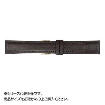 Cowhide - 【メール便】 MIMOSA(ミモザ) 時計バンド EMカーフ 19mm ダークブラウン (美錠:銀) CEM-B19【お寄せ品、返品キャンセル不可。欠品終売時連絡あり】