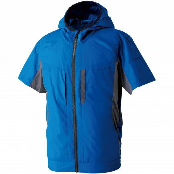 桑和 8349-01 EF半袖ブルゾン Sサイズ ブルー(8) SOWA【お寄せ品、返品キャンセル不可。欠品終売時連絡..