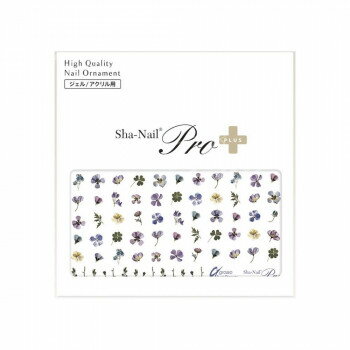 【メール便】 Sha-Nail Pro PLUS 写ネイル ネイルシール real floret clear Purple RUMI-PRF04【お寄せ品、返品キャンセル不可。欠品終売時連絡あり】