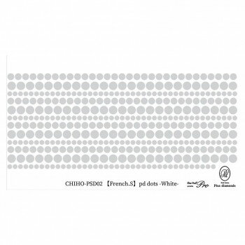 【メール便】 Sha-Nail Pro PLUS 写ネイル ネイルシール French.S pd dots -White- CHIHO-PSD02【お寄せ品、返品キャンセル不可。欠品終売時連絡あり】