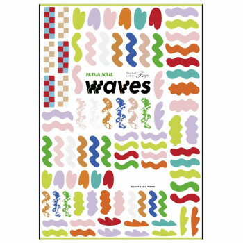 【メール便】 Sha-Nail Pro 写ネイル ネイルシール waves MDAWA-001【お寄せ品、返品キャンセル不可。欠品終売時連絡あり】