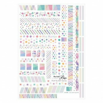 【メール便】 Sha-Nail Pro 写ネイル ネイルシール mix match (pastel)/ミックスマッチ(パステル) MM-002【お寄せ品、返品キャンセル不可。欠品終売時連絡あり】