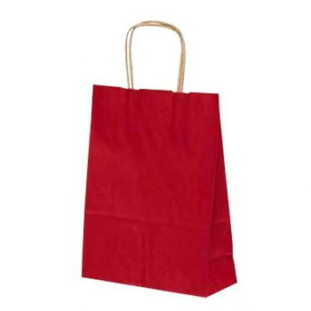 Bags - 自動紐手提袋 T-3 カラー(赤) 1314 25枚【お寄せ品、返品キャンセル不可。欠品終売時連絡あり】
