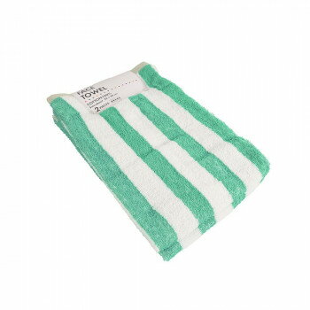 無撚糸リンピオフェイスタオル2枚組 グリーン SI-25125-2GR【お寄せ品、返品キャンセル不可。欠品終売時連絡あり】