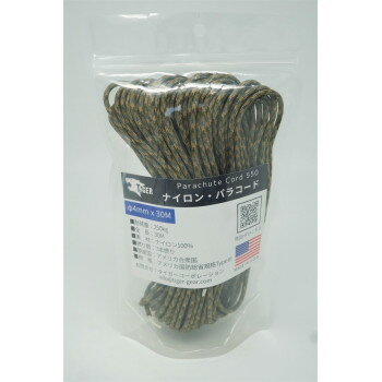 TIGER(タイガー) S-3301　パラコード　 マルチカモ　30Mx4mm　　　　　　【お寄せ品、返品キャンセル不..