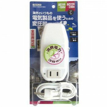 HTDC130240V38W 全世界対応変圧器(トランス式) プラグC【お寄せ品、返品キャンセル不可。欠品終売時連..
