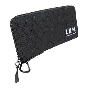 L.R.M リップステッチラウンド長財布 CMK-0557 ブラック【お寄せ品、返品キャンセル不可。欠品終売時連絡あり】