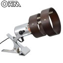 OHM クリップライト E26 木枠 LTC-N1EW【お寄せ品、返品キャンセル不可。欠品終売時連絡あり】